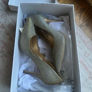 Elegant Gold Women's Heels